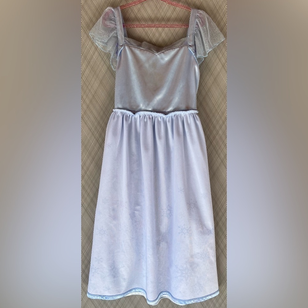 Disney Frozen - Frozen blue play dress up gown (Size 6x) - Picture 5 of 6